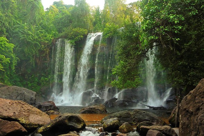 2-Days Private Tour Discovery Angkor Wat , Waterfall and Beng Mealea Temple - Bayon and the faces of Angkor Thom
