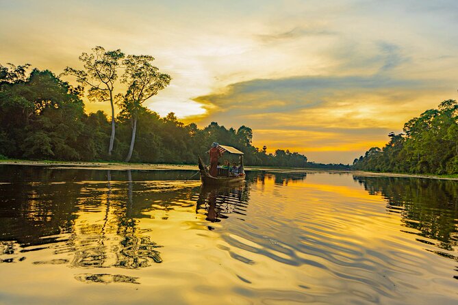 Angkor Bike & Gondola Ride at Twilight - Rice fields, river crossings, and the Angkor countryside