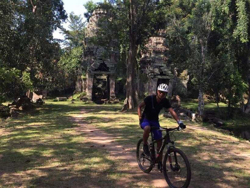 Angkor Cycling Tour - Bakheng Hill, the South Gate, and Angkor Thom’s wall