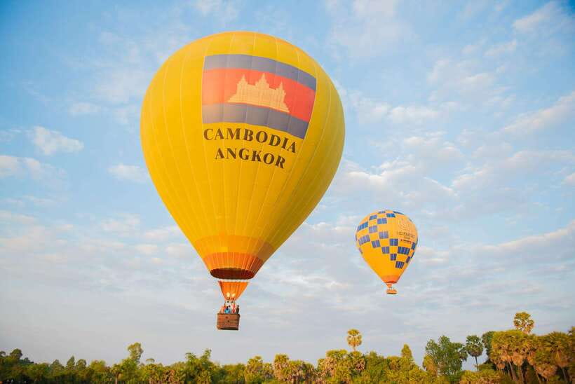 Angkor Stunning Hot Air Balloon - The half-hour flight itself