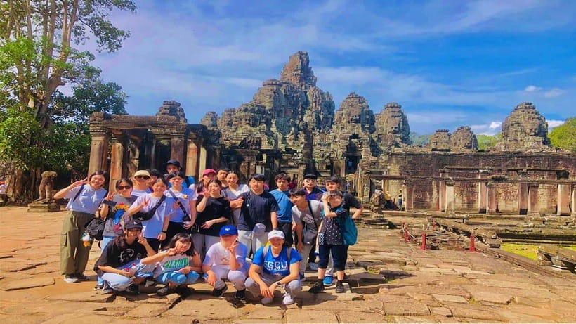 Angkor Wat Guided Sunrise Tour - Sunrise at Angkor Wat and the lotus pond