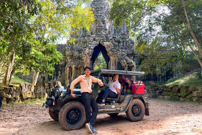 Angkor Wat Sunrise and Market Tour by Jeep - Angkor Thom packs several important sites together