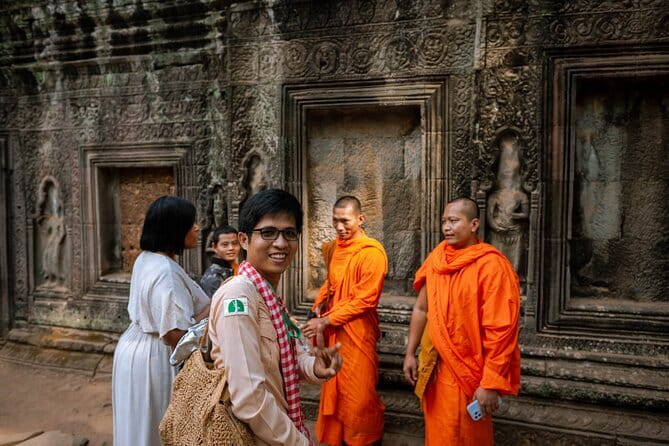 Angkor Wat Sunrise by Tuk Tuk – Personalized Private Tour - Victory Gate and the faces of Bayon