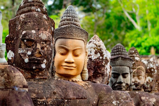 Angkor World Heritage with Sunrise - Small Group - Bayon and its enormous stone faces