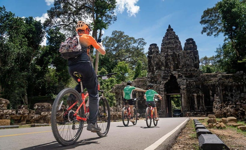 Cycle Angkor Backroad Bike Tour / E-Bike or Tuk Tuk - Terraces, Baphuon, and a closer look at Khmer design