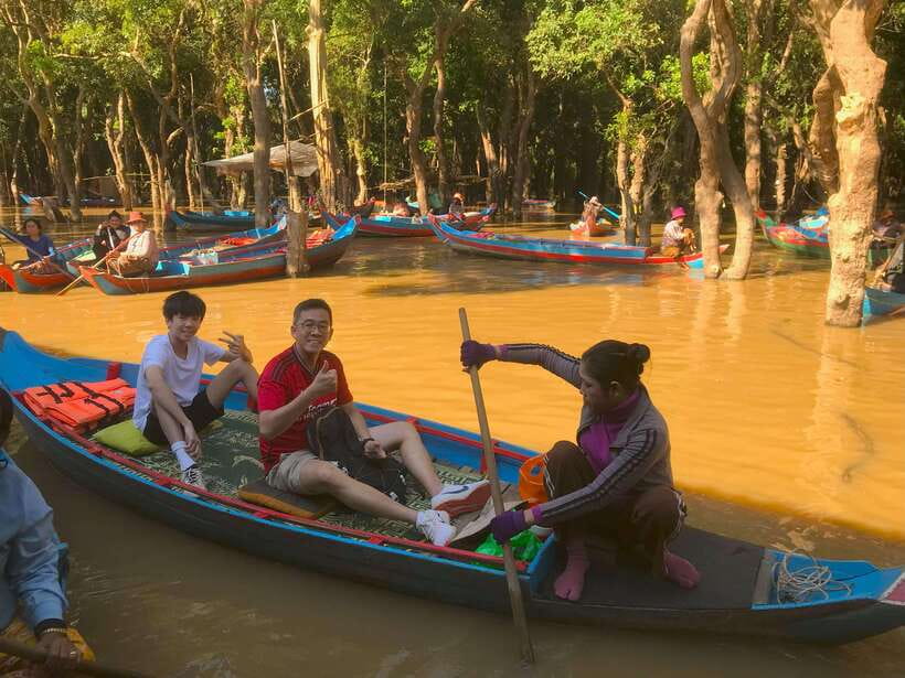 Exploring the Enchanting Kampong Phluk Floating Village - The flooded forest is the visual highlight