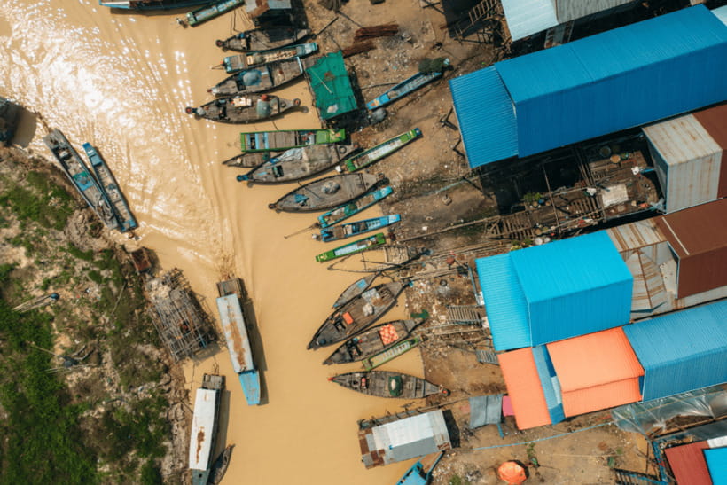 Floating Village Tour with Khmer Meal & Beer - The first boat ride and the floating village