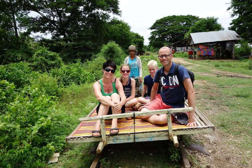 From Siem Reap: Battambang Day Trip Bamboo Train, Bats Cave - Ek Phnom and the white stone Buddha
