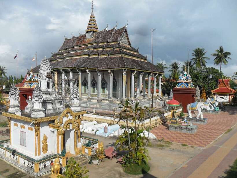 From Siem Reap: Battambang Day Trip Bamboo Train, Bats Cave - The Governor’s old buildings