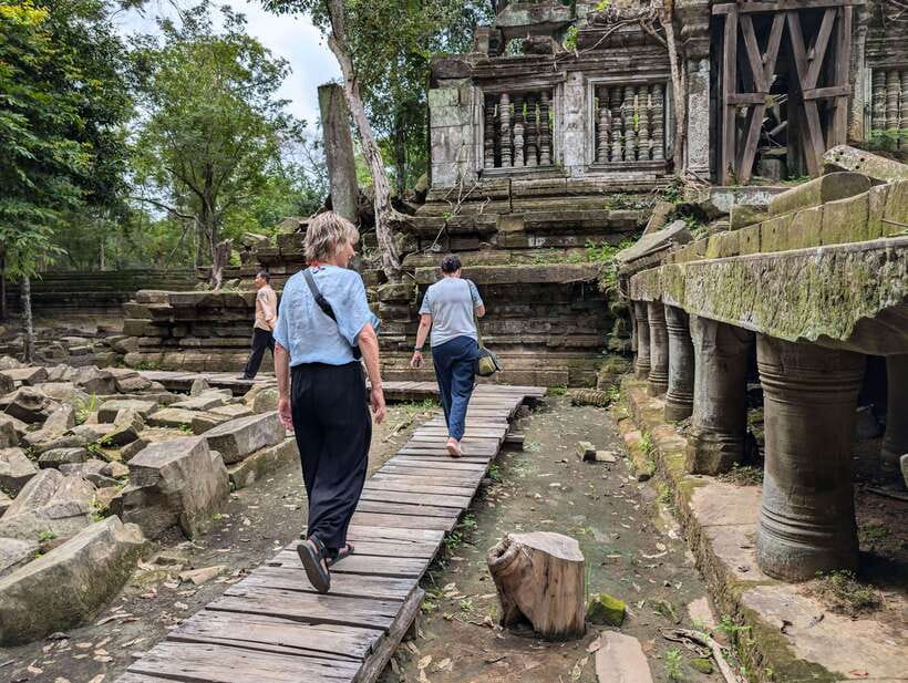 From Siem Reap: Koh Ker and Beng Mealea Private Day Tour - Beng Mealea: sandstone, trees, and broken courtyards