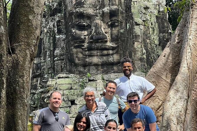 Full Day Archeological Tour in Siem Reap with Sun Set - Angkor Thom South Gate and its stone figures