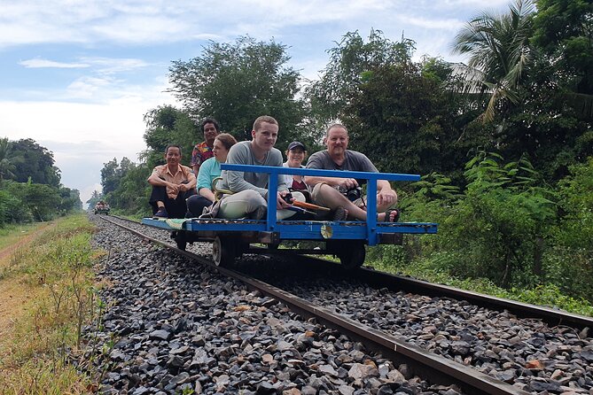 Full Day From Siem Reap - Bamboo Train, Killing Cave & Sunset - Riding the Bamboo Train for one hour