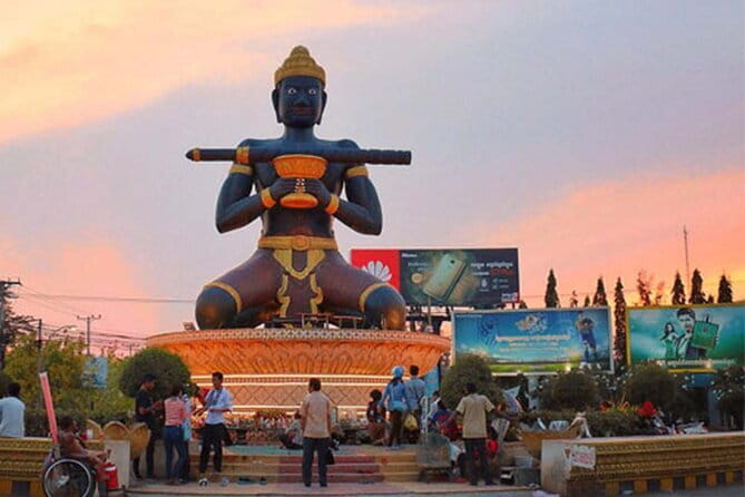 Full Day Tour from Siem Reap - Bamboo Train, Killing Cave & Sunset - Riding the Bamboo Train on its single track
