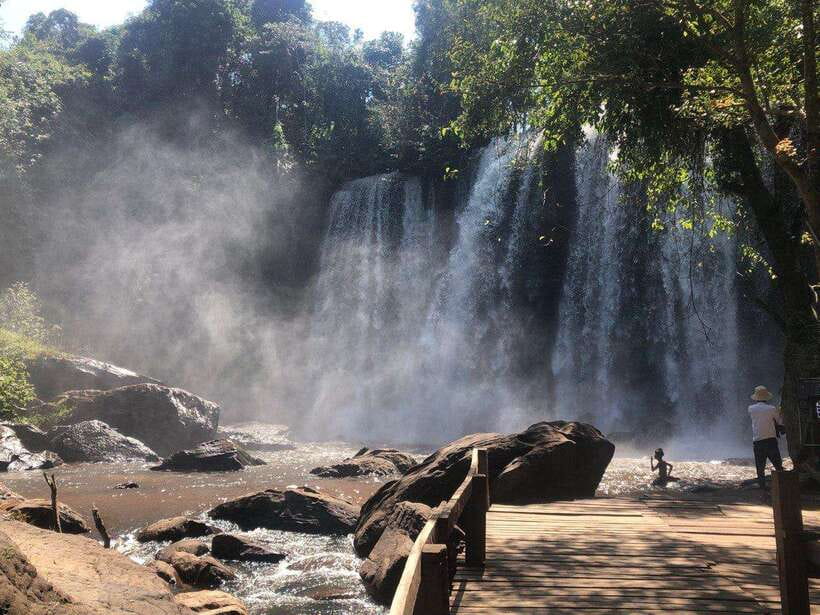 Full-Day Tour to Banteay Srey, Beng Melea & Kulen Mountain - Phnom Kulen: sacred mountain, river carvings and a swimming stop