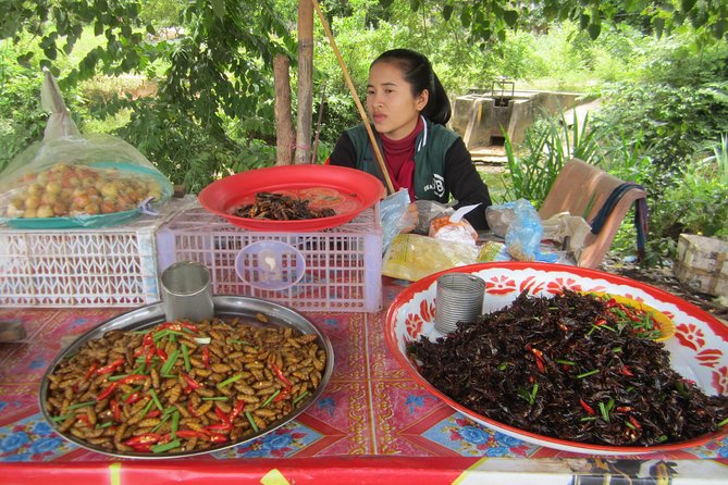 Half Day Floating Village ( Mechrey) & Tole Sap Tour - Rice fields, lotus flowers, and fried crickets