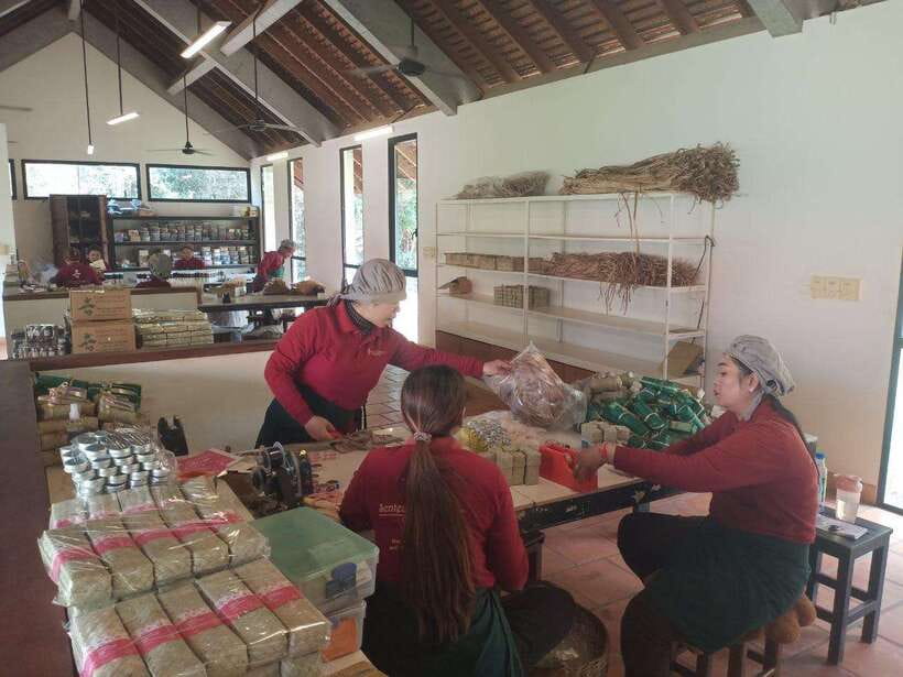 Half Day Trip: Silk Farm, Satcha, and Senteur d'Angkor Tour - Satcha’s six workshops bring bamboo and Khmer design together