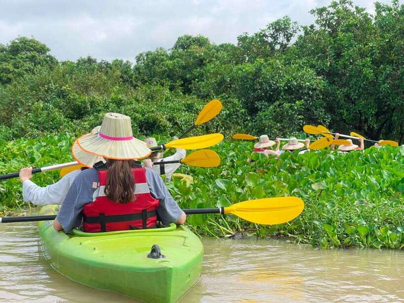 Kayaking & Floating Village in Siem Reap - Entering Mechrey by powered boat
