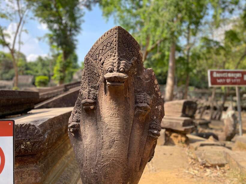Koh Ker, Kulen Waterfall and Beng Mealea from Siem Reap - The road to Koh Ker and a pyramid above the trees