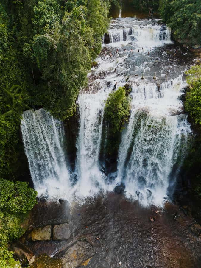 Kulen Waterfall: Rise and Shine with Cliff, Village w/ Guide - Key points at a glance
