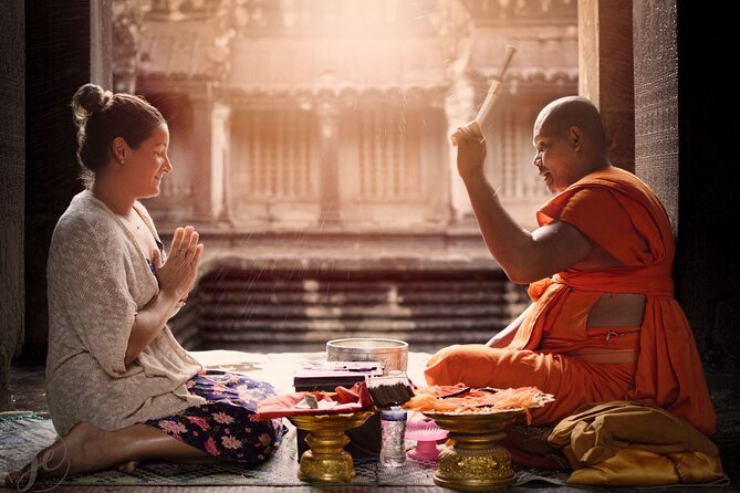 Monk Blessing Ceremony - The offering, incense, and chanting