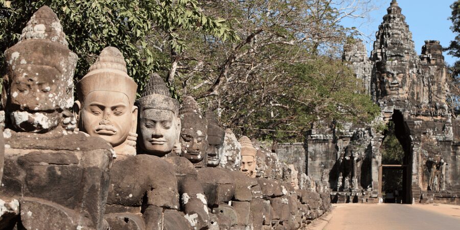 Private Sunrise Angkor Wat Tour - Angkor Thom begins at the South Gate