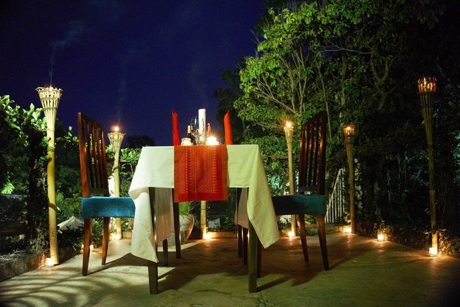 Rooftop Romantic Dinner - 4 Courses Set Meal & Wine - From poolside drinks to the candlelit table