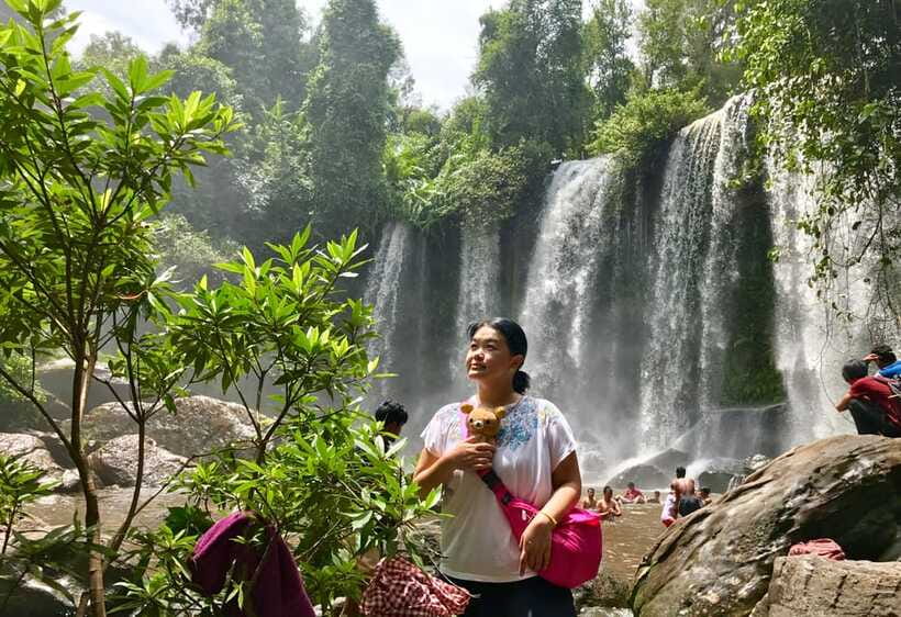 Shared tour: Kulen Mountain & Waterfalls - Small group - The reclining Buddha on the mountain
