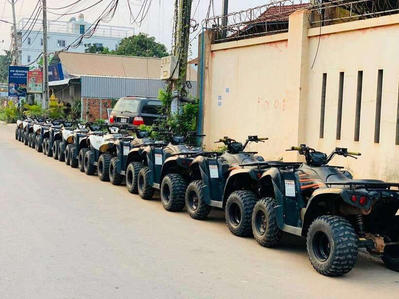 Siem Reap: 4-Hour Countryside Quad Bike Tour - A drink break before the return ride