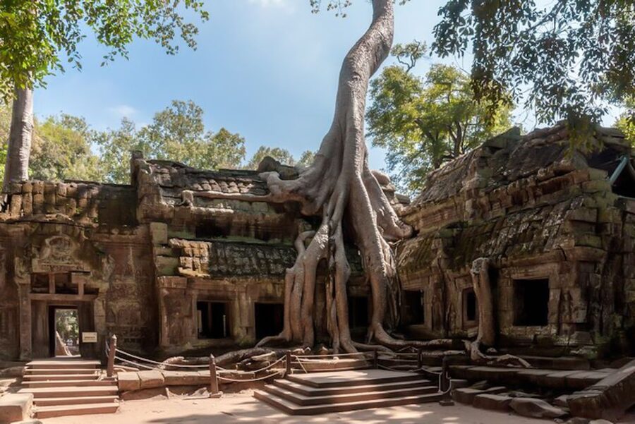 Siem Reap: Angkor Wat Sunrise and Full-Day Sightseeing Tour - Entering Angkor Thom through the South Gate