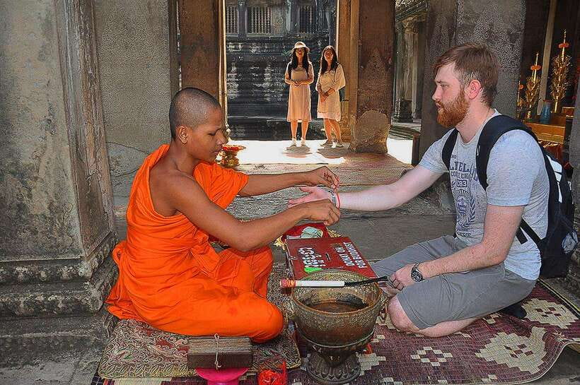 Siem Reap Cambodian Buddhist Water Blessing and Local Market - Choosing your Cambodian water blessing