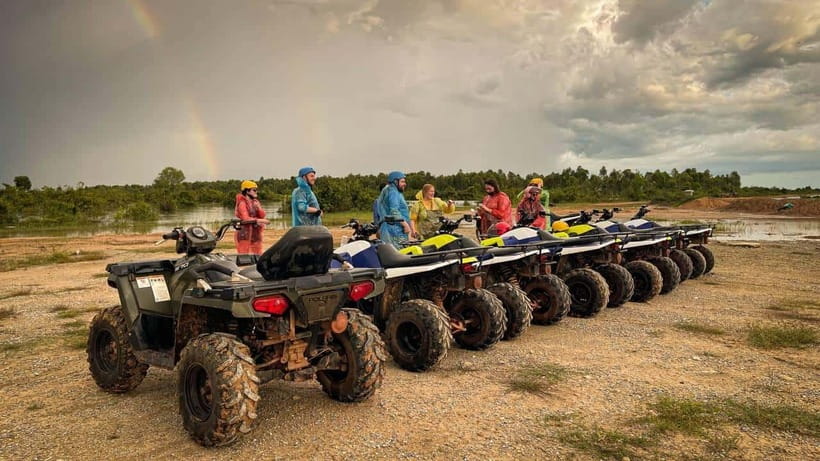Siem Reap: Countryside Khmer village Tour by Quad Bike & ATV - A stop at the crocodile farm