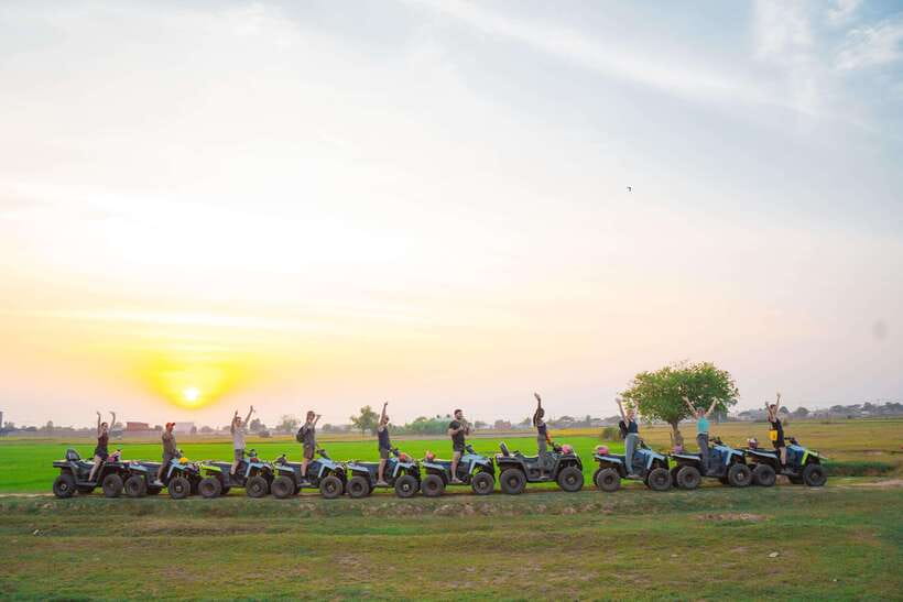 Siem Reap: Countryside Quad Bike Sunset Adventure - Getting comfortable on the Polaris quad