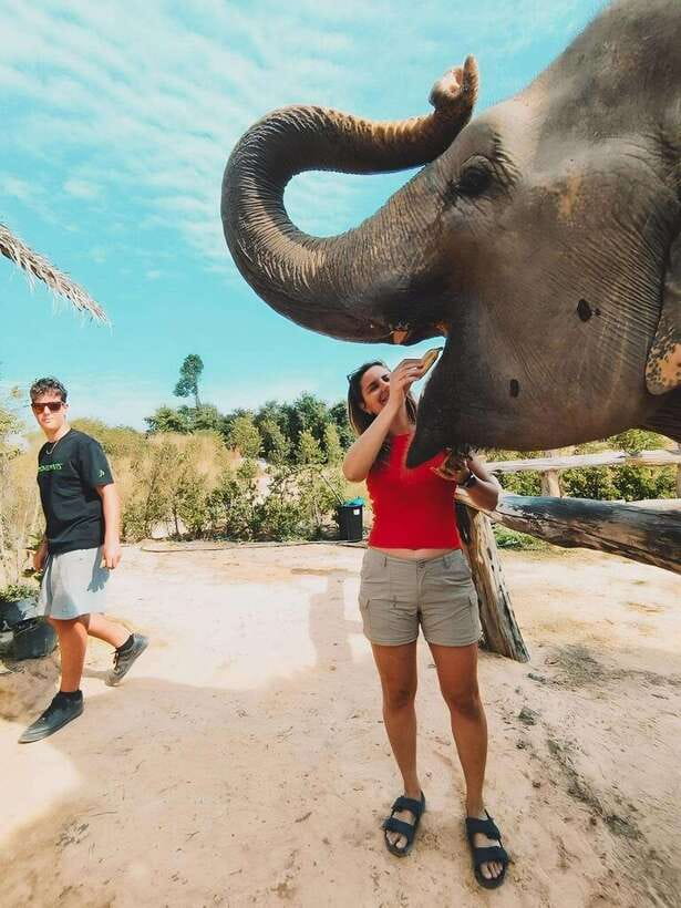 Siem Reap: Elephant Sanctuary Included Hotel Pickup Drop-off - Bathing the elephants after the mud