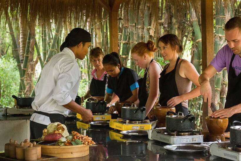 Siem Reap: Half-Day Cambodian Cooking Class - Making rice paper spring rolls by hand