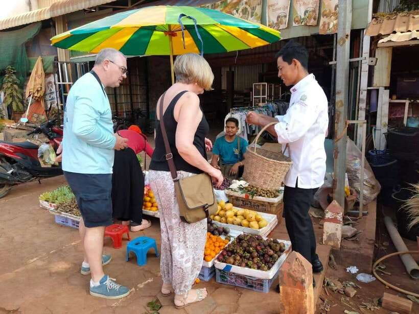 Siem Reap Khmer Cooking Class and Local Market Tour - Cooking Khmer Food in a Family Home