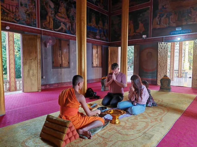 Siem Reap: Monk Blessings and Village Life Scooter Tour - Meeting the monk and receiving a blessing