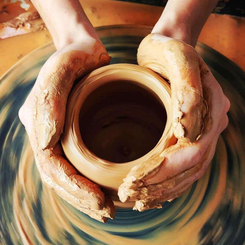 Siem Reap : Pottery Classes with Transfer round trip - At the wheel: what the hands-on work is like