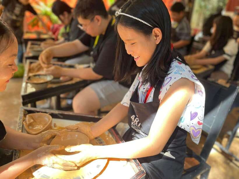 Siem Reap : Pottery Classes with Transfer round trip - The finished bowl and a detail worth checking