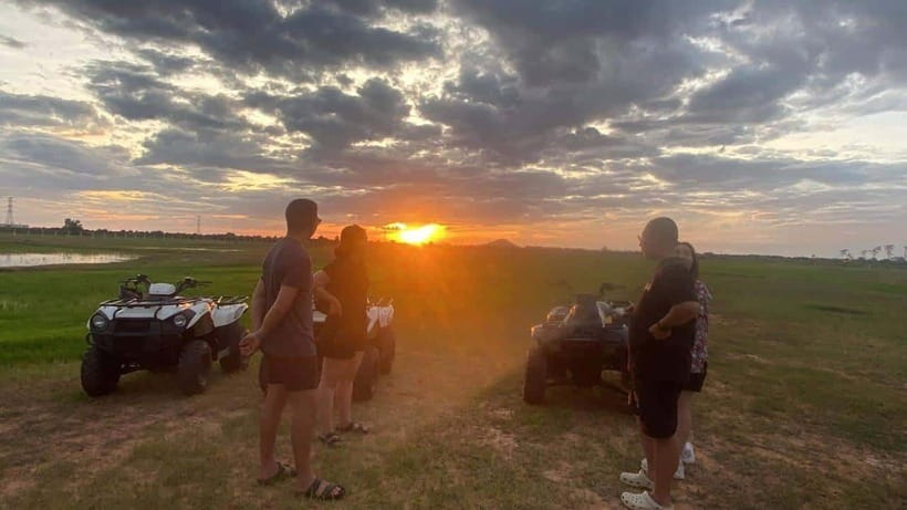 Siem Reap Quad Bike Countryside Tour - Learning to handle the Polaris Trailboss 330