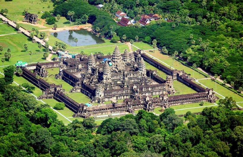 Sky Venture Microlight Siem Reap - How it compares with a helicopter view