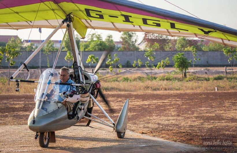 Sky Venture Microlight Siem Reap - The 15-minute tuk-tuk ride to the airfield