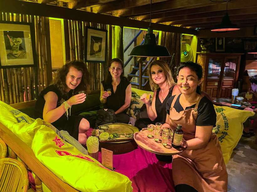 Street Food Tour and Phare Circus with Tuk-Tuk Transfers - A pause at the Old Wooden House