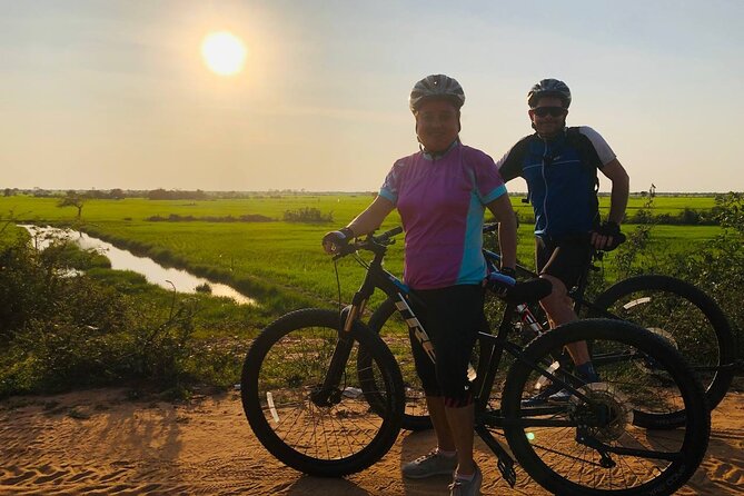 Sunset at Countryside - Fields, village roads, and ordinary Cambodian life