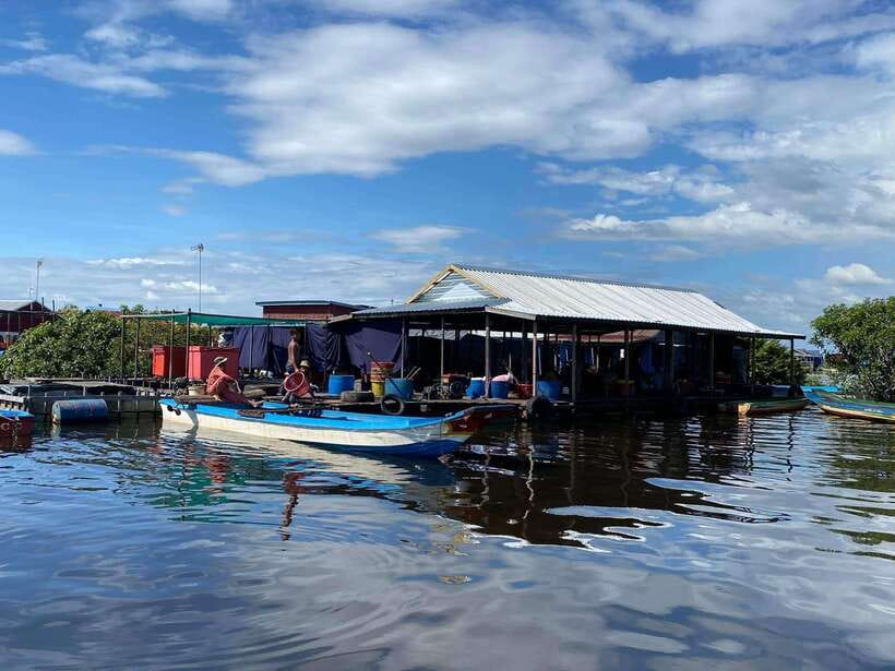 Tonle sap, Kompong Phluk (Floating village) - The boat ride and sunset on Tonle Sap
