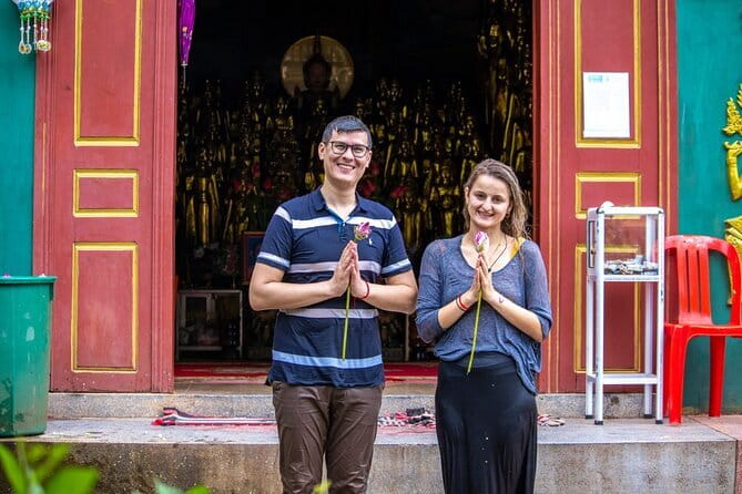 Traditional Khmer Water Blessing by Monk and Lotus Farm Visit - A snack at Psar Chaa, Siem Reap’s Old Market