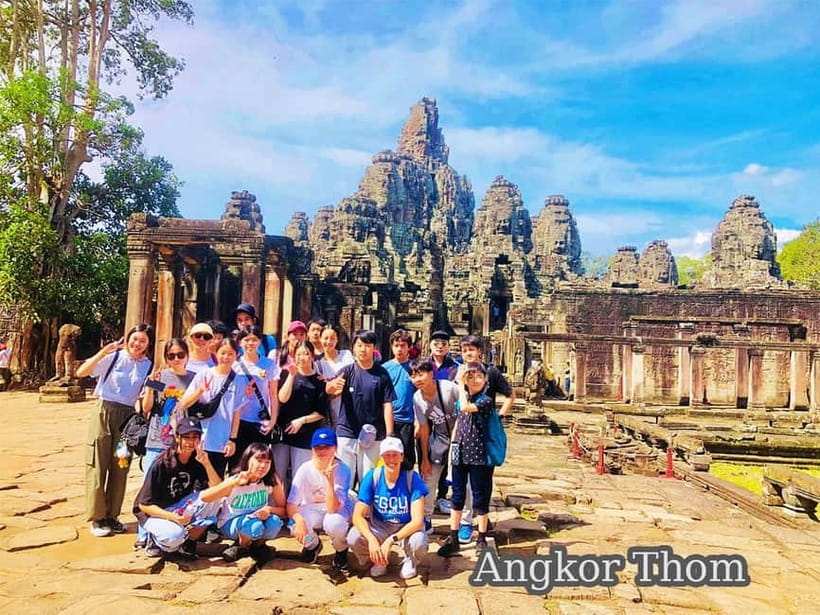 Ultimate Sunrise to Angkor Wat, Angkor Thom and Bayon Temple - Entering Angkor Thom through the southern gate